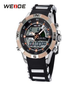 Weide Mens Luxury Sports Quartz Led Watches Ordu Araberi Analog Dijital Bilek Silk Silikon Kayış Band Dijital Bilek Swatches WH116559616
