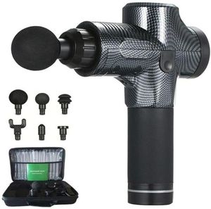 2021 Muscle Massage Gun Deep Comsue Percussion Handheld Massager Guns для спортзала офис дома после тренировки восстановление с 6 головами 4626348