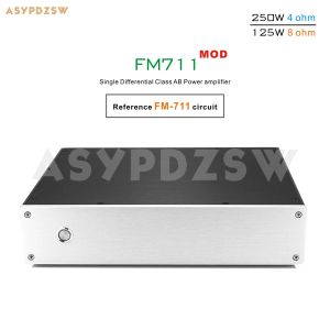 Amplifikatör FM711 MOD Stereo Sınıf AB ST 2SC5200 Güç Amplifikatörü 250WX2 4 Ohm SPK Koruması