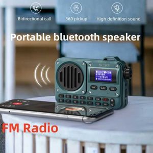 Altoparlanti portatili BV800 HD Subtitle Display FM Recording Radio Registrazione Ripeti Bluetooth Speaker Portable Outdoor Card Player MP3 Music Walkman J240505