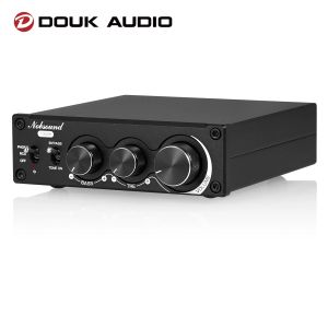 Amplifikatör Douk Audio Mini TPA3221 Stereo Dijital Güç Amplifikatör Stereo MM Fono / Turntable AMP HIFI Ana Desktop Ses AMP 100W+100W