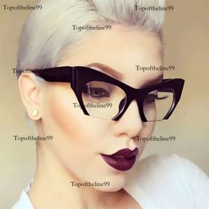 Полупиточные очки для кошачьих глаз Fashion Retro Anti Blue Light Women Vintage Designer Clear Eyeglass Frames SG619 Оригинальное издание