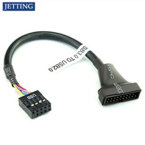 Kabel Neu 1PC 19/20 Pin USB 3.0 Weibchen bis 9 Pin USB 2.0 männlicher Motherboard -Headeradapterkabel