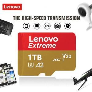 Adaptör Lenovo 1TB SD/TF Kart 130/85 MB/S C10'a kadar Adaptör 512GB Mini TF 256GB SD Bellek Kartı DVR 4K Cam için Flash Kartı