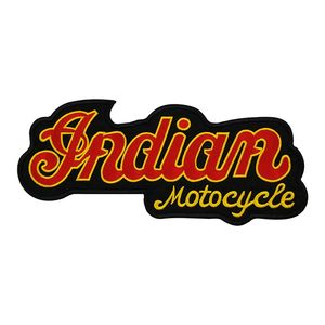 Sıcak satmak Hint motosiklet logo nakış yamaları mc ceket yelek için tam geri boyut tasarım üzerinde