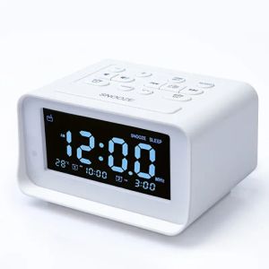Часы светодиодные цифровые будильники с USB -зарядным портом для дисплея температуры спальни и FM -радио с частотой 87,5108 МГц