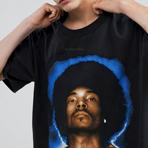 Muder был корпус для печати винтажные футболки Snoop Dogg Black Brother Hommie Hip Hop Короткие рукава, вымытая футболка, мужчины женщины негабаритные рок 233Q