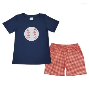 Giyim Setleri Gelişler RTS Beyzbol Nakış Yürümeye Başlayan Kıyafetler Çocuklar Yaz Şortu