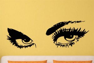 Aufkleber Schöne Audrey Hepburn Eyes Wandaufkleber für Mädchenzimmer Vinyl DIY Art Wandgemälde abnehmbare Wandtastkörper Wohnzimmer Home Decorsyyyyy728