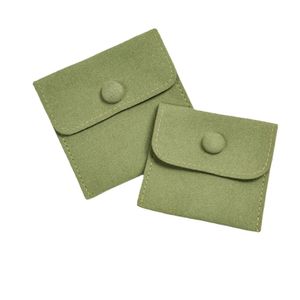 Açık yeşil kadife takı torbaları torbalar küpeler halkalar bilezik kolyeler anahtar zincirleri toz torbası hediye çantası v marka adı