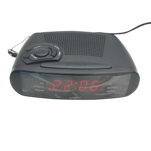 Часы цифровые будильники Радионологические часы для спальни с радио AM/FM Radio Easy Snooze Backup Backup Красные светодиоды цифры