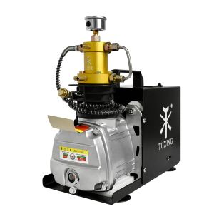 Pompa Seksi Hava Kompresörü Yüksek Basınçlı Pompa 4500PSI/30MPA/300BAR ELEKTRİK PCP POMPA 220V Manuel Iator Tank Dalış Şişesi için Durdurma