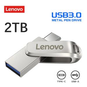 Адаптер Lenovo 2TB Pendrive 128/256/512GB USB Flash Drive Highspeed 520 МБ/с 2IN1 OTG Pen Drive 3.0 USB Memories для PS4 Бесплатная доставка