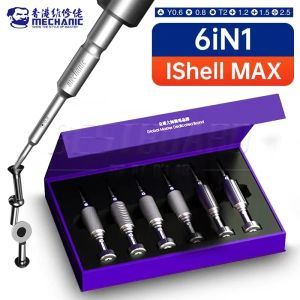 Инструменты инструменты механик 6IN1 Ishell Max Mortar Mini Mini Precision Recision Set Set Set Blossom Cress для iPhone Разборка