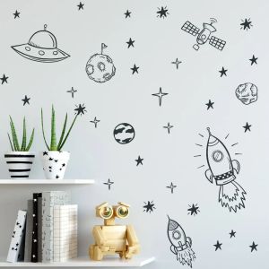 Наклейки космические наклейки на стены для мальчика комнаты.