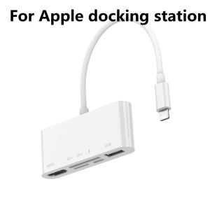 Zaagmachines Hongmeng Mobile Docking Station Lighting to HDTV USB SD TF Card Card Card Card Card для iPhone 12 Dope Phone Doce Station