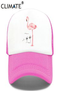 İklim flamingo kapağı kızlar kadınlar şapka pembe gül şapkası sevimli güzel yaz kapakları şapka hip hop örgü beyzbol kapakları için2915723