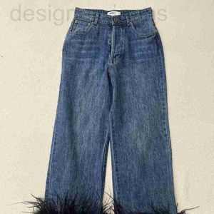 Designer de jeans feminino O novo tecido de estilo minimalista de outono e inverno MIU é macio, respirável e versátil.Não é adequado para as pessoas escolherem jeans 3HR7