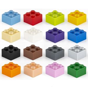500pcs 2x2 точек объемные строительные блоки толстые фигуры кирпичи образовательные творческие пластиковые игрушки для детей, совместимые с 3003 240428