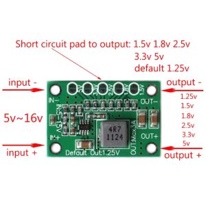 Aksesuarlar DC Buck Adım Aşağı Güç Dönüştürücü Kartı 516V - 1.25V 1.5V 1.8V 2.5V 3.3V 5V 3A