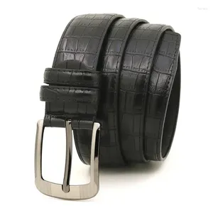 Ремни искусственные кожаные досужи бизнес -булавка пряжка Tri Color Crownfe Crasual Belt Mension's Classic Design Accessories