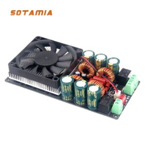 Amplifikatörler Sotamia 1200W Yüksek Güçlü Amplifikatör Ses Hifi Stereo Ev Müzik Amplifikatör Kurulu 2x600W Süper TPA3255 AMP RÖLE KORUYUCU