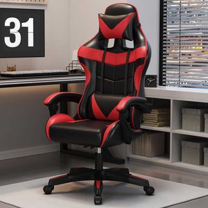 Другая мебель Компьютерное кресло Офисное эргономичное кресло для геймера Черные игровые стулья с подставкой для ног Мобильное кресло Расслабляющая спинка с откидными колесами Q240130