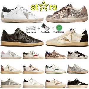 Goldene Gans Super-Star Superstar doodd schmutzige Sportschuhe Goldene Mode Männer Frauen Ballstar Freizeitschuhe Weiße Leder flache Schuhe Sneakers