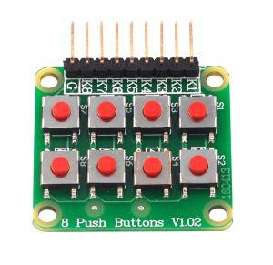 Aksesuarlar 2x4 tuş takımı 4x2 tuş takımı 8 push düğmeleri v1.00 Anahtar Kart Matris Klavye düğmesi Arduino AVR PIC 2*4 Modül AVR PIC YENİ