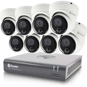 Swann 8 Channel Home Dvr Security Camera System с 1 ТБ HDD, 8 камер куполов, 1080p Full HD Видео, внутреннее/наружное наблюдение, обнаружение теплового движения