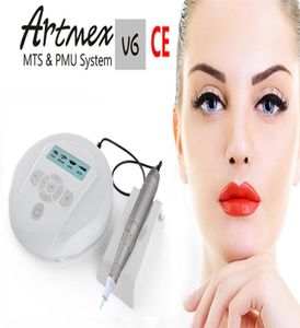 Artmex V6 Profissional Semi Permanente Makeup Tattoo Machine Kits MTS PMU Sistema Derma caneta sobrancelha Lip3061481