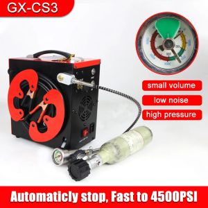 Pompa GXCS3 4500PSI 300BAR 30MPPA PCP Hava Kompresörü Elektrikli Yüksek Basınçlı PCP Pompa Tüfek Airgun Tüplü Şişirme Tankı 220V