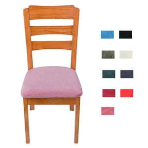 Sier elastik sandalye, saf renkli tilki kürk ev oturma odası dekorasyon yastık kapağı kapsıyor