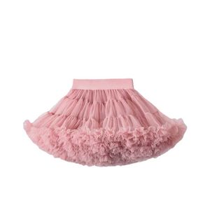 Tutu Dress Girls Mini Tutu Etek Yeni Çocuk Yarım Beden Etek Moda Bebek Kabarık Etek 1-10y Sevimli Prenses Elbise D240507