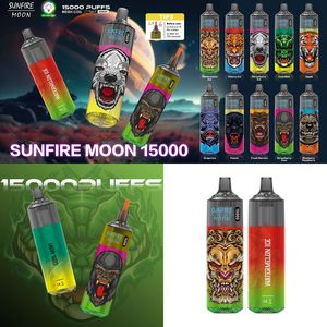 2024 Yeni Stil Tek Kullanımlık E-CIGS 15000PUFFS Vape Kalem Pod Cihazı 0% 2% 3% 5% 20ml PreFiled Petrol Şarj Edilebilir Vape 10 Meyve Tomfor Tornado 15000 15K 20K 25K Pufs ABD/EU