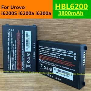 Tarayıcılar HBL6200 3800mAH Urovo I6200S için Orijinal Pil I6200A I6300A PDA Scanner Tabanca Toplayıcı Terminali PDA