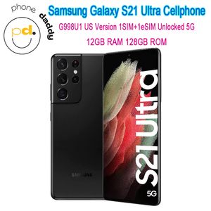 Orijinal Samsung Galaxy S21 Ultra 5G G998U1 Kilitli Telefon 6.8 