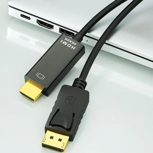 HP/Dell dizüstü bilgisayar için DP'den HDMI uyumlu kablo adaptörüne erkek ila dişi PC, 1080p HDMI uyumlu kordon dönüştürücüsüne ekran bağlantı noktası