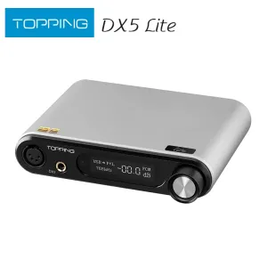 Преобразователь Toping DX5 Lite Decoder ES9068AS*2 Усилитель наушников DAC DSD512 768 кГц LDAC/USB/Optical/Coaxial Input XLR/RCA/6,35 мм