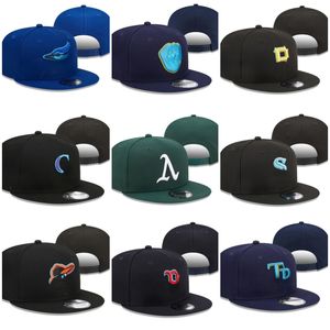 Мужские бейсбольные шляпы Snapback Classic All Teams Royal Blue Hip Hop Black Navy New York 