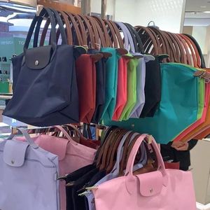 Сумки для хранения складываемые пельмени классики сумки с вышивкой лошадь плечо женщина модная нейлоновая сумочка пригородные