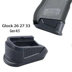 Glocks için G26 G27 G33 Genişletilmiş Kavrama Plakası Dergisi Pad Gen 4 / Gen 5 +1 / +2 RD