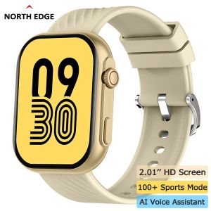 Смотреть North Edge New Men Smart Watch Bluetooth Call 2.01 '' HD Big Screen 130+ Sports Mode Oxygen для Android IOS Phone