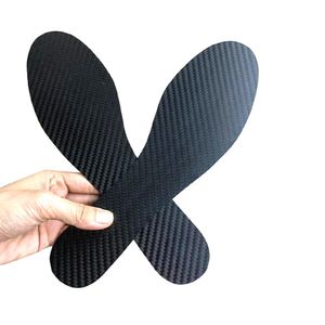 Высококачественные 0,8 мм1,0 мм1,2 мм толщиной углеродной волокно стельки спортивные стельки мужская обувь для женского орторика.