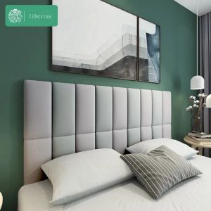 Çıkartmalar Nordic Cloth Başlık Anticollicion 3D Tatami Yatak Yumuşak Yastık Yatak Odası Kendinden Uygun Duvar Sticker Modern Libertas Kanepe Geri