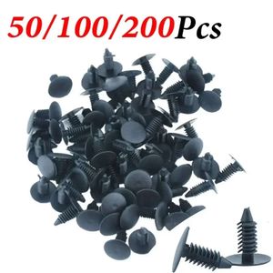 Yükseltme Gm Ford Chrer Araba Klipleri Çamurluk Tampon 50 PCS 8mm Otomatik Harfa Çizgisi Naylon Kalkan Tutucu Plastik Perçin