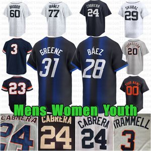 2024 City Connect 24 Miguel Cabrera Custom Baseball Jersey Javier Baez Spencer Torkelson Riley Greene Tarik Skubal Jack Flaherty Akil Baddoo Kirk Gibson Энди Ибанез