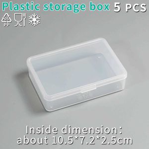 Depolama kutuları kutular küçük saklama kutusu şeffaf mini masaüstü plastik parçalar proje ambalaj gıda sınıfı polipropilen pp q240506