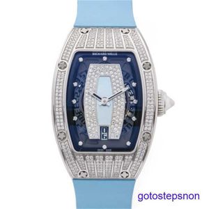 RM Механические запястья Watch RM007 Автоматические часы Swiss Made Начатки RM007 Diamond Pave White Watch RM007 COM003133