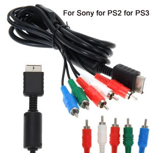 Компонент джойстиков HDTV AV кабель для PS2 / PS3 / PS3 Slim 6ft HD Multi Out Composite RCA Audio Video Cable для Sony PlayStation PS3